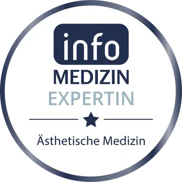 Siegel infoMedizin Expertin – Ästhetische Medizin